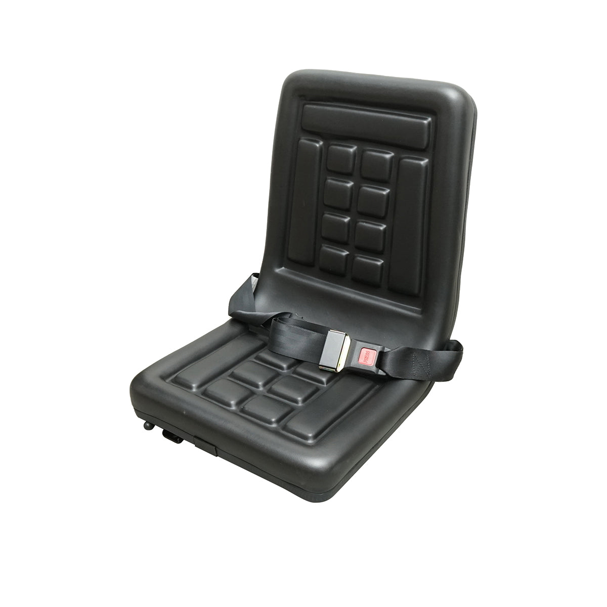 Universal seat with seat belt for tractor and machinery, forklift